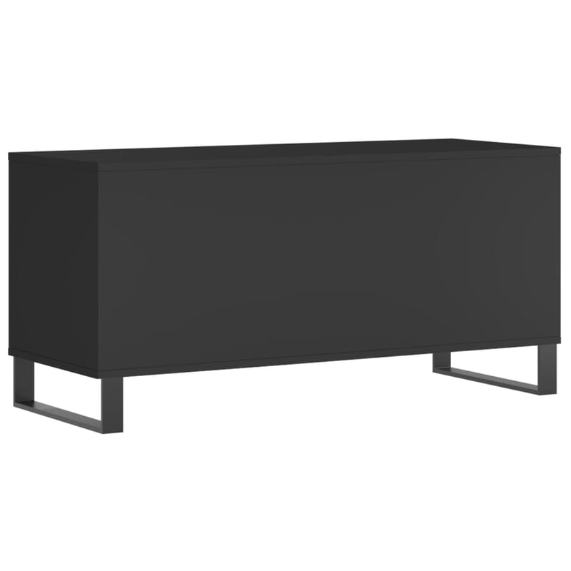 vidaXL fekete fa hanglemezszekrény 100x38x48 cm