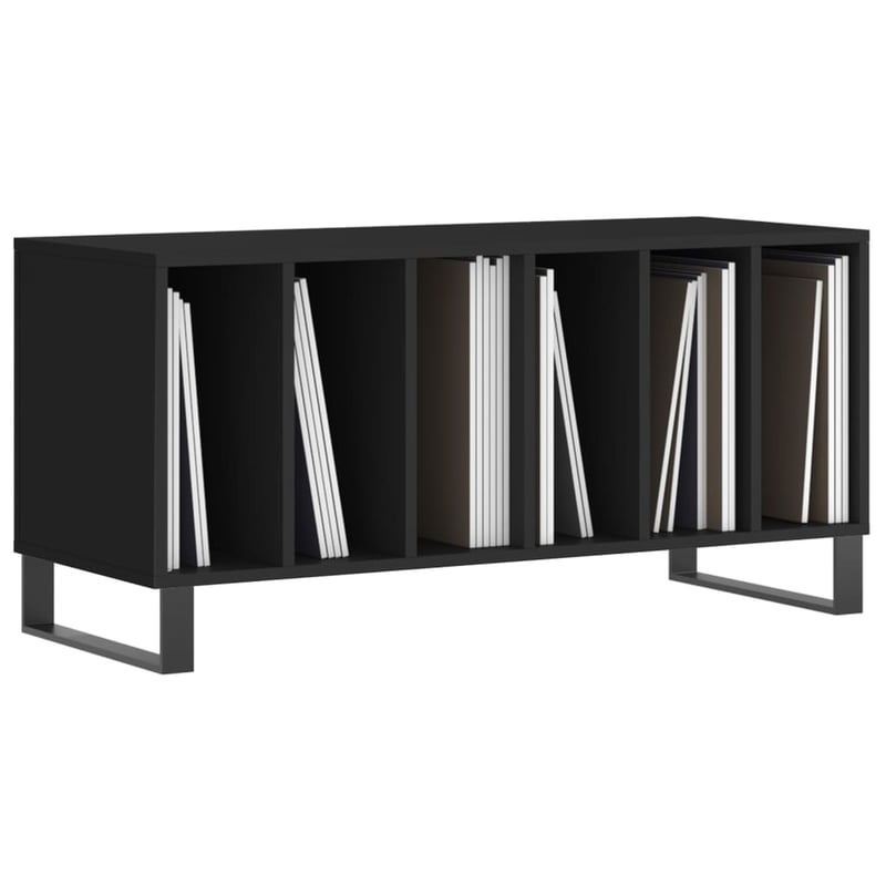 vidaXL fekete fa hanglemezszekrény 100x38x48 cm