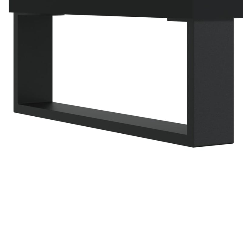 vidaXL fekete fa hanglemezszekrény 100x38x48 cm