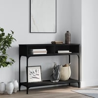 vidaXL fekete fa tálalóasztal 100x30,5x75 cm 2