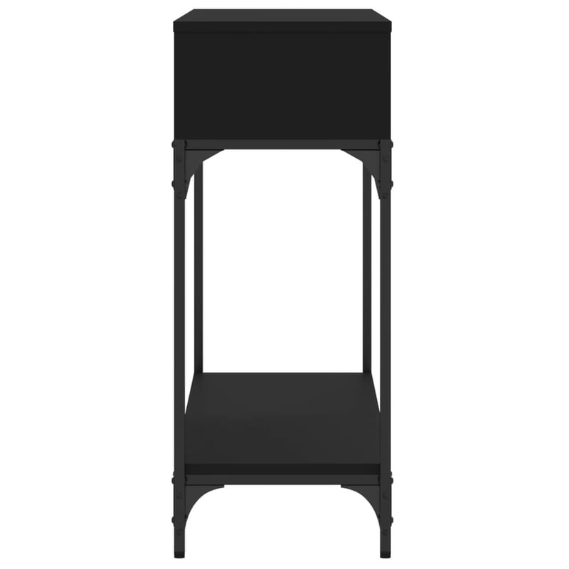 vidaXL fekete fa tálalóasztal 100x30,5x75 cm