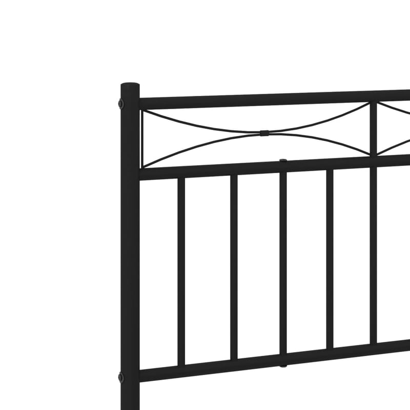 vidaXL fekete fém ágykeret 90x200 cm fej- és lábtámlával