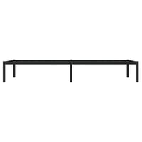vidaXL fekete fém ágykeret 90x200 cm modern design 6