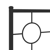 vidaXL fekete fém csere fejtámla 80 cm 6
