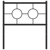 vidaXL fekete fém csere fejtámla 80 cm 3