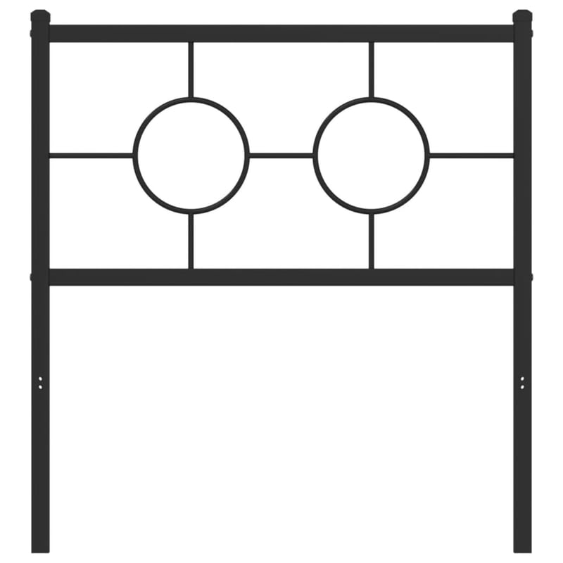 vidaXL fekete fém csere fejtámla 80 cm
