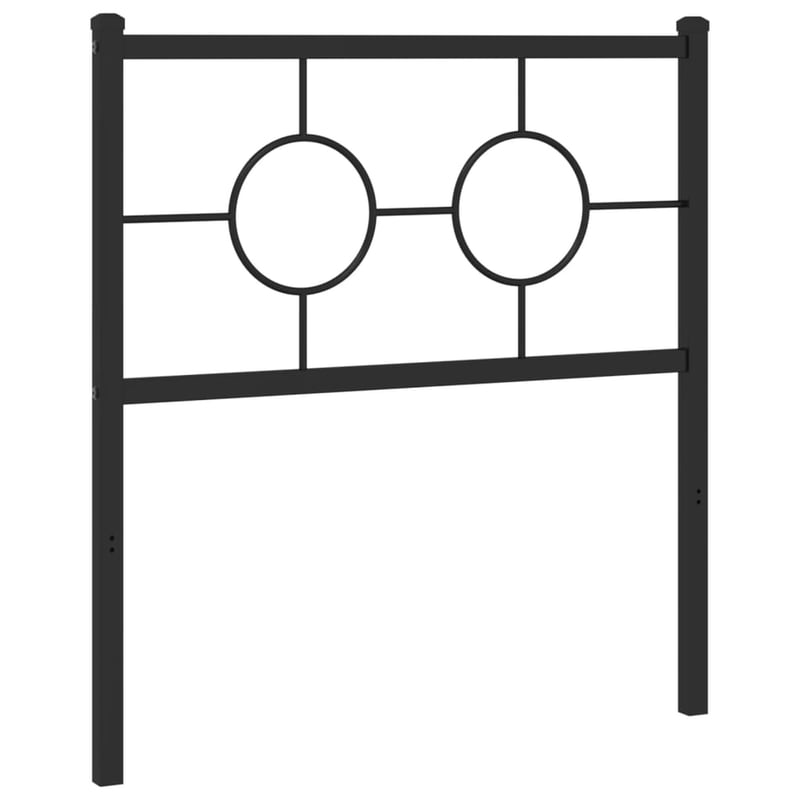 vidaXL fekete fém csere fejtámla 80 cm