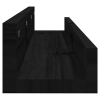 vidaXL fekete fenyőfa fali polc szett 80 cm - 2 darab 5
