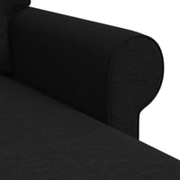 vidaXL Fekete Kanapé 245x138x80 cm Szövetből 7