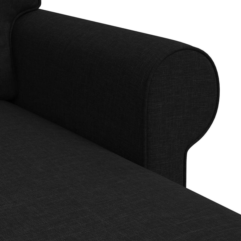 vidaXL Fekete Kanapé 245x138x80 cm Szövetből