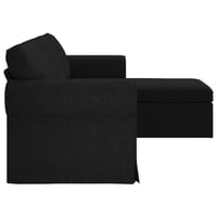 vidaXL Fekete Kanapé 245x138x80 cm Szövetből 5