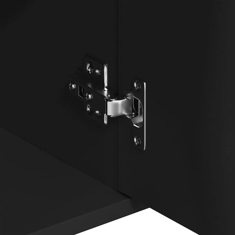 vidaXL Fekete Komód 88x30x70 cm Fa Alapanyag
