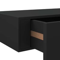vidaXL fekete MDF falra szerelhető fiókos polc 60x23,5x10 cm 10