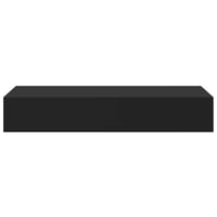 vidaXL fekete MDF falra szerelhető fiókos polc 60x23,5x10 cm 6