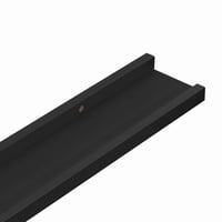 vidaXL fekete MDF szegélypolc képkeretekhez 80x9x3 cm 2 db 9