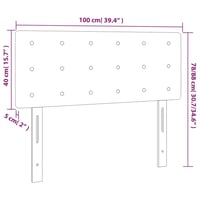 vidaXL fekete műbőr fejtámla 100x5x78/88 cm 8