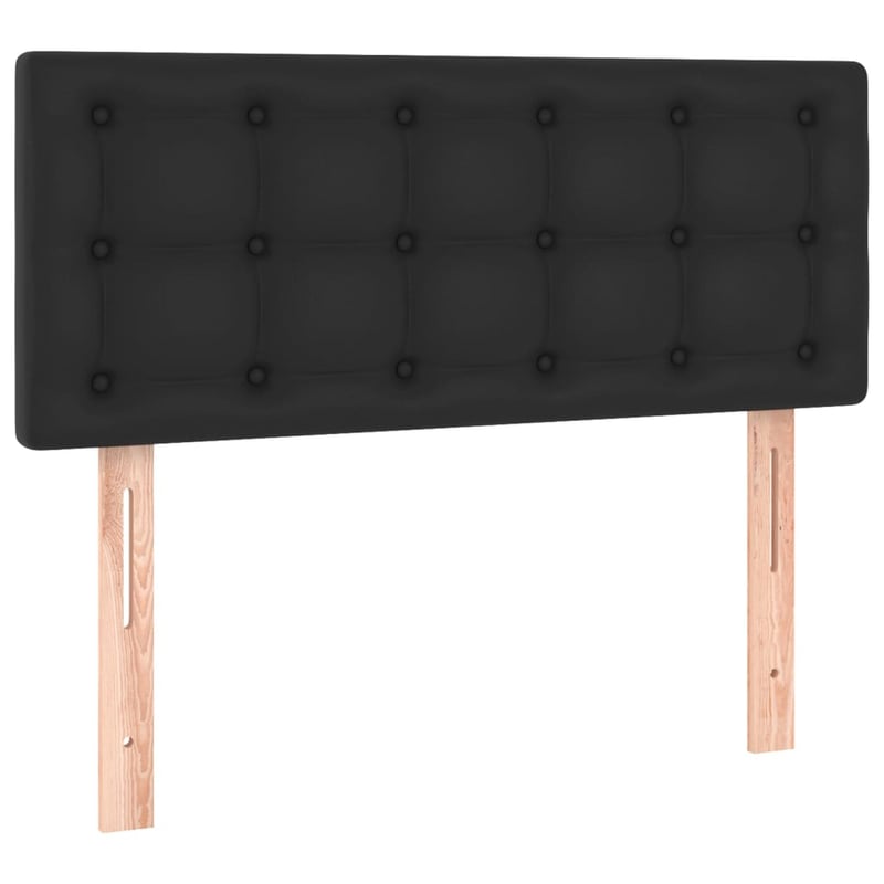 vidaXL fekete műbőr fejtámla 100x5x78/88 cm