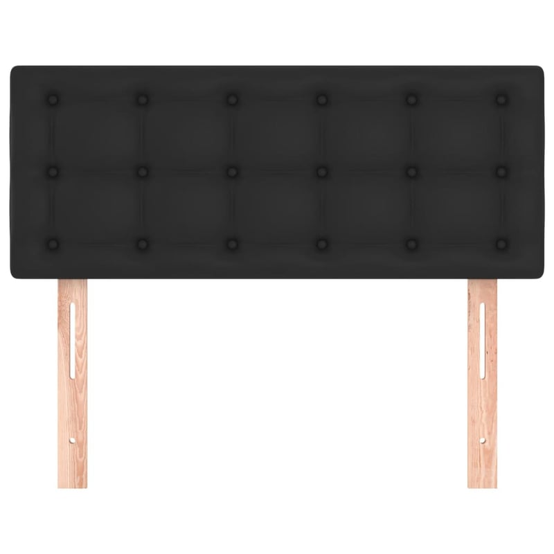 vidaXL fekete műbőr fejtámla 100x5x78/88 cm