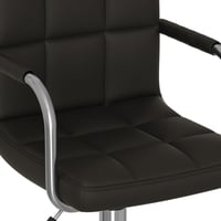 vidaXL fekete műbőr forgó irodaszék ergonomikus 7