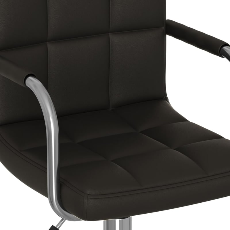 vidaXL fekete műbőr forgó irodaszék ergonomikus
