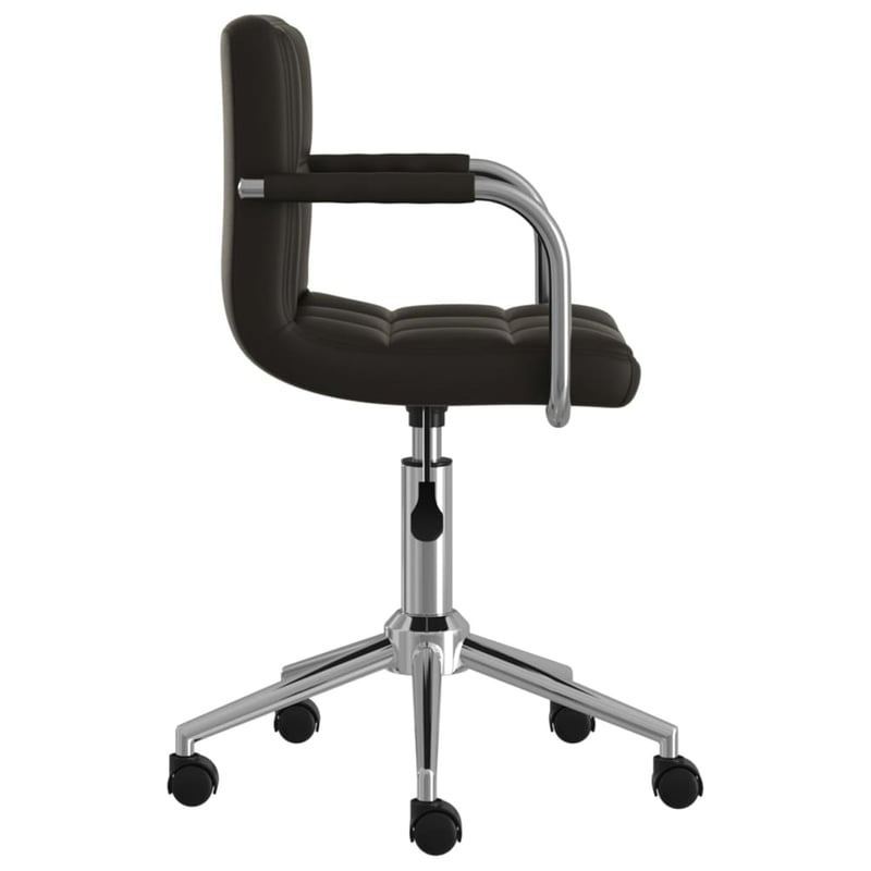 vidaXL fekete műbőr forgó irodaszék ergonomikus