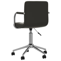 vidaXL fekete műbőr forgó irodaszék ergonomikus 5