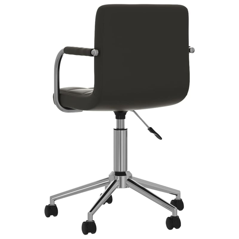 vidaXL fekete műbőr forgó irodaszék ergonomikus