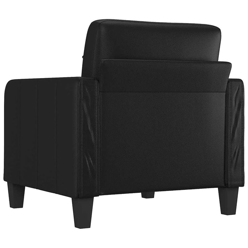 vidaXL fekete műbőr fotel 60 cm-es kanapéfotel