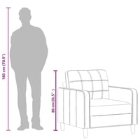 vidaXL fekete műbőr fotel 60 cm-es kanapéfotel 9
