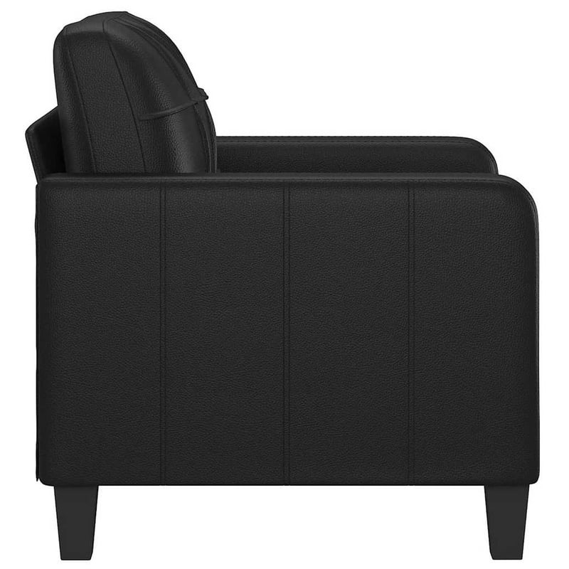 vidaXL fekete műbőr fotel 60 cm-es kanapéfotel