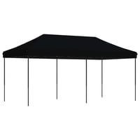 vidaXL fekete összecsukható felugró rendezvénysátor 580x292x315 cm 5