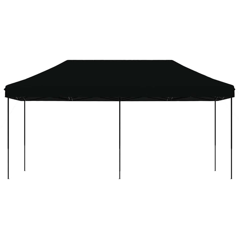 vidaXL fekete összecsukható felugró rendezvénysátor 580x292x315 cm