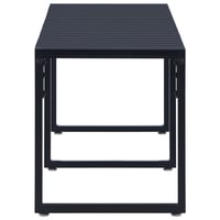 vidaXL fekete polisztirol kerti pad 180 cm 3