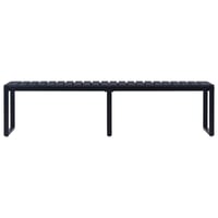 vidaXL fekete polisztirol kerti pad 180 cm 2