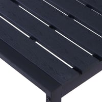 vidaXL fekete polisztirol kerti pad 180 cm 4