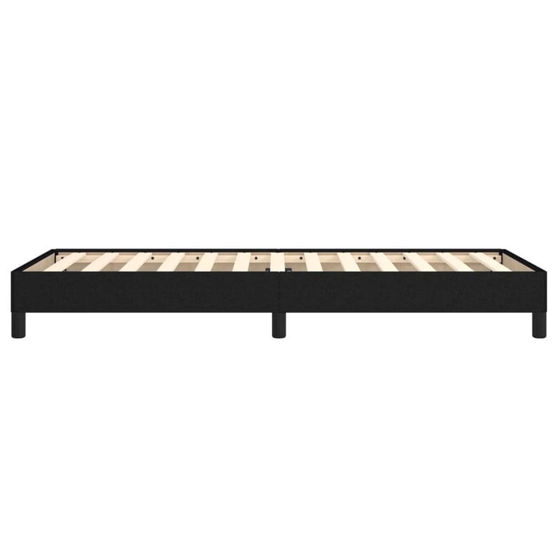 vidaXL fekete szövet ágykeret 90x200 cm matrac nélkül