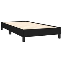 vidaXL fekete szövet ágykeret 90x200 cm matrac nélkül 4