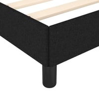 vidaXL fekete szövet ágykeret 90x200 cm matrac nélkül 7
