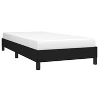 vidaXL fekete szövet ágykeret 90x200 cm matrac nélkül 3