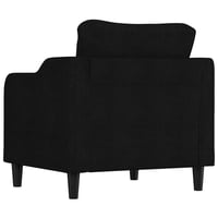vidaXL Fekete Szövet Kanapéfotel 60 cm Széles Kényelmes Ülőbútor Nappali Fotel 5