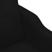 vidaXL Fekete Szövet Kanapéfotel 60 cm Széles Kényelmes Ülőbútor Nappali Fotel 6