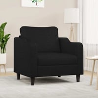 vidaXL fekete szövet kanapéfotel 60 cm 2
