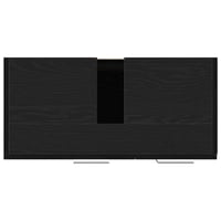 vidaXL fekete tölgy mosdószekrény 63x30x54 cm szerelt 9