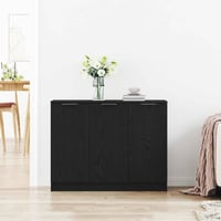 vidaXL Fekete tölgy széf 90,5x30x70 cm fából 4