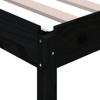 vidaXL fekete tömör fenyőfa egymásra rakható ágy 80x200 cm 10
