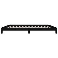 vidaXL fekete tömör fenyőfa egymásra rakható ágy 80x200 cm 9