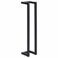 vidaXL fekete vas törölközőtartó 60 cm magas 1