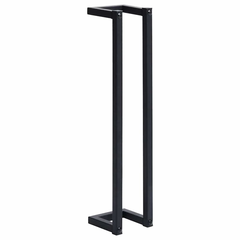 vidaXL fekete vas törölközőtartó 60 cm magas