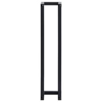 vidaXL fekete vas törölközőtartó 60 cm magas 4