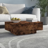 vidaXL füstös tölgy dohányzóasztal 90x60x31 cm 2